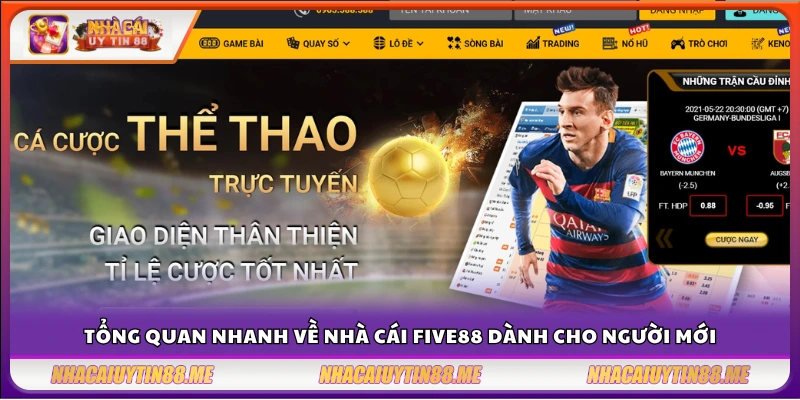 Đánh giá nhà cái Five88 – Sân chơi đẳng cấp cho game thủ Việt 2 Đánh giá nhà cái Five88 - Cái nhìn khái quát về nền tảng cá cược