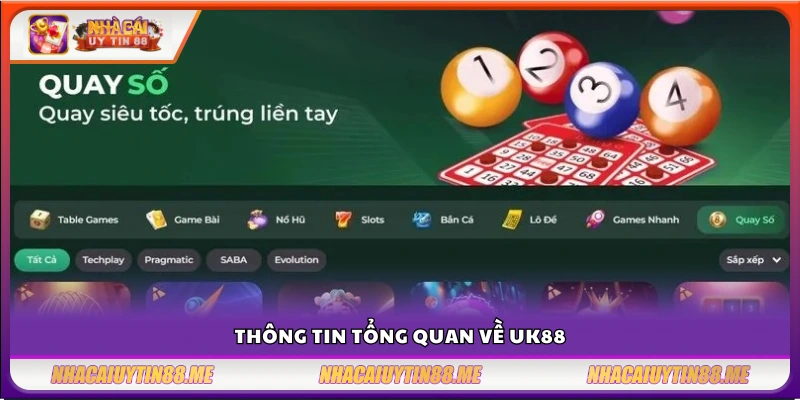 Giới thiệu nhà cái UK88 - Nền tảng với tỷ lệ cược hấp dẫn nhất 2025 2 UK 88 là gì? Cái nhìn tổng thể cho người mới bắt đầu