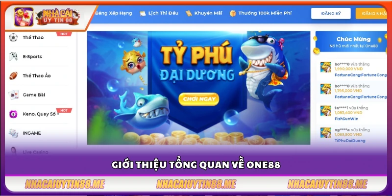 Tổng quan thương hiệu cá cược nhà cái One88