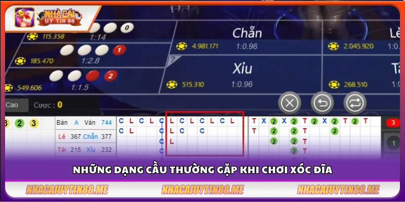Cách bắt cầu xóc đĩa – Nhận diện chuẩn từng loại cầu dễ ăn tiền 3 Các loại cầu phổ biến trong xóc đĩa cần biết