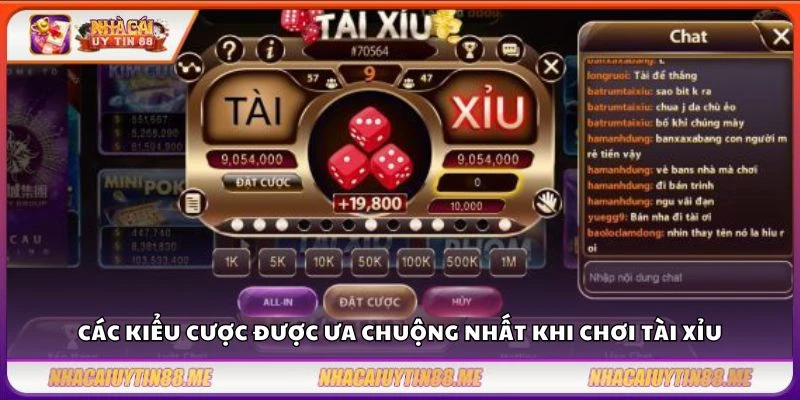 Cách chơi tài xỉu – Bí quyết đặt cược thông minh từ cao thủ 3 Các kiểu cược được ưa chuộng nhất khi chơi tài xỉu