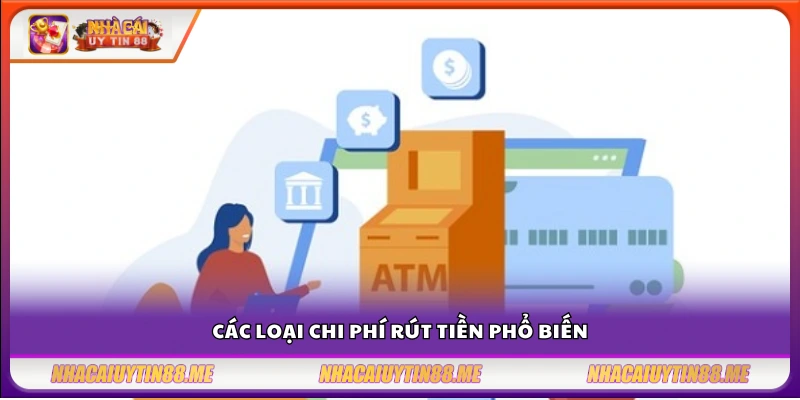 Những khoản phí thường gặp khi thực hiện lệnh rút tiền