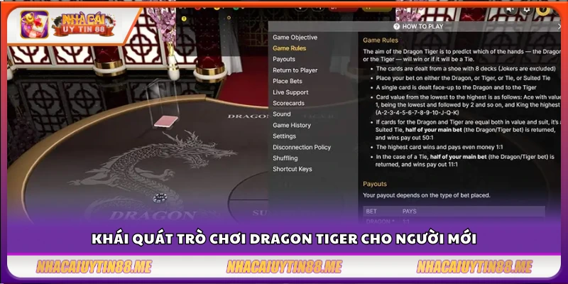 Mẹo chơi dragon tiger tại Gem88 – Tăng tỷ lệ thắng lên 80% cho người mới 2 Giới thiệu cơ bản về game Rồng Hổ